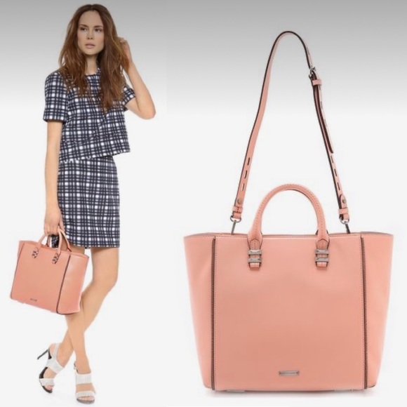 Rebecca Minkoff Peach Mini Perry Tote - Picture 3 of 9